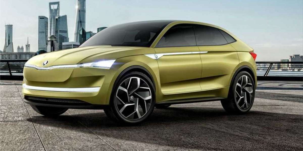 The Skoda Vision with 306 hp and a range up to 500 km