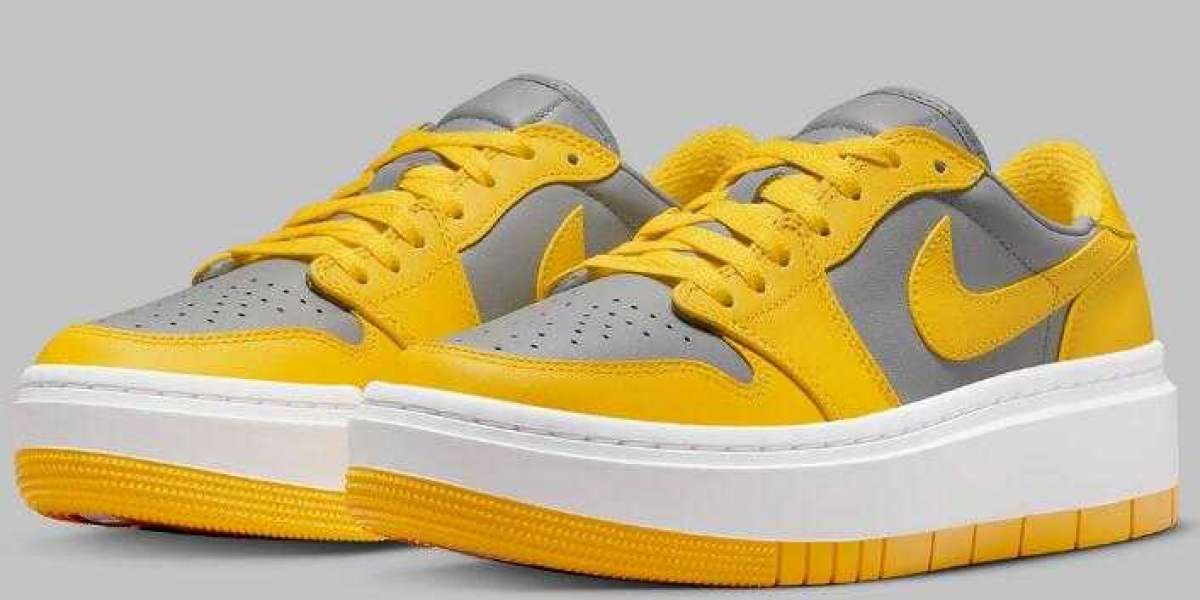 Yellow And Grey dress up The Air Jordan 1 Low Elevate