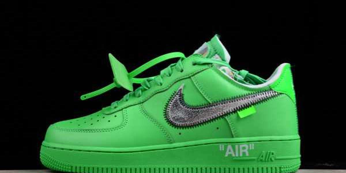 Hot Sale Nike Air Force 1 Low Off-White Light Green Spark DX1419-300