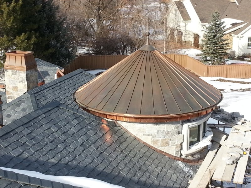 Copper Roof, Copper Roofing, Alberta - Renoteck Roofing